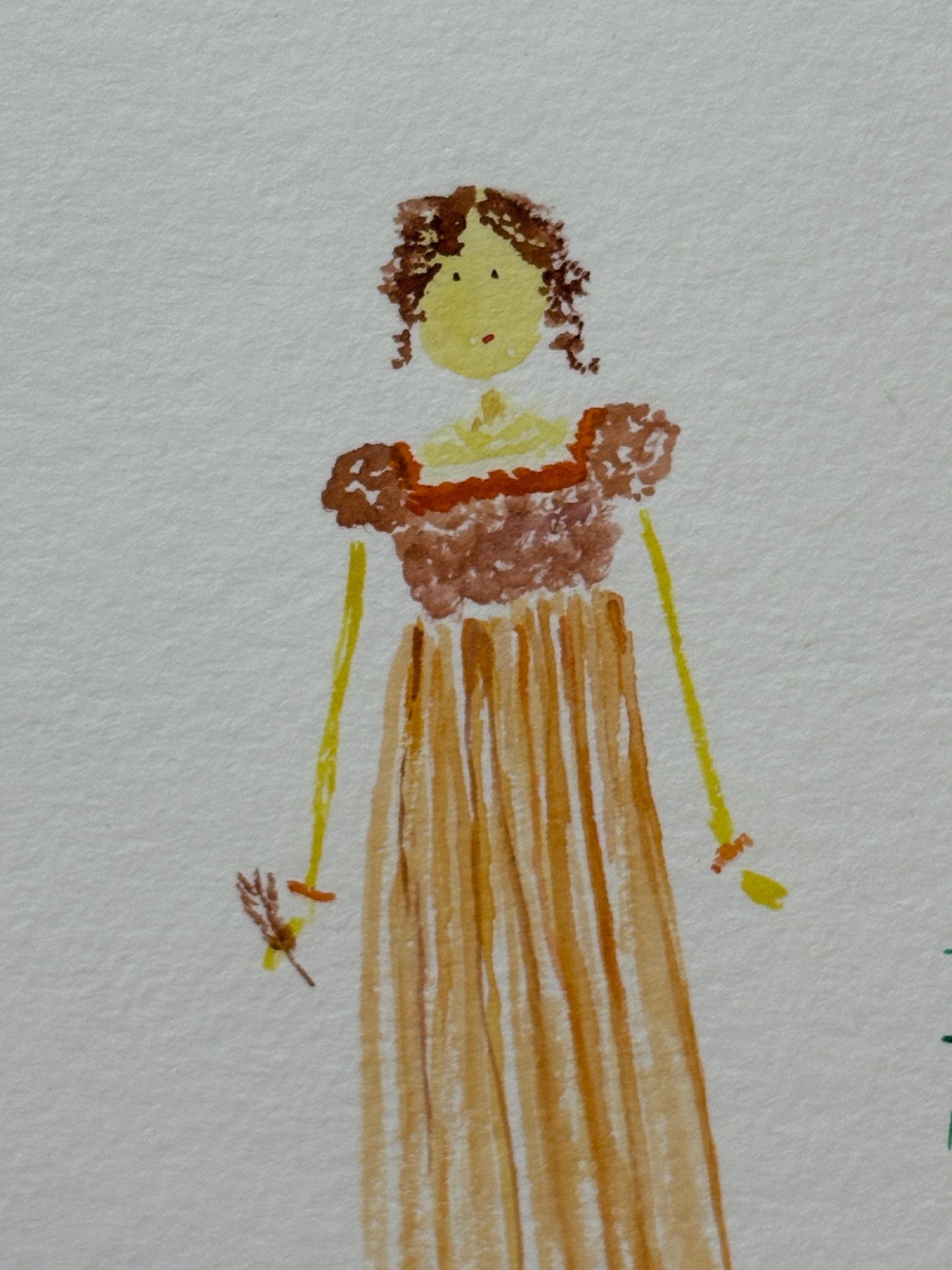 Jane Austen ORIGINAL watercolor painting  5x7